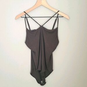 BP Olive Green Bodysuit, Size Large